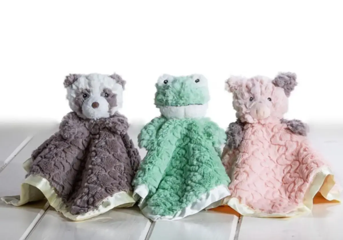 Mary Meyer Putty Nursery Piglet Character Blanket 33cm (13in) | Soft Toy Lovey with Satin Lining - view 2