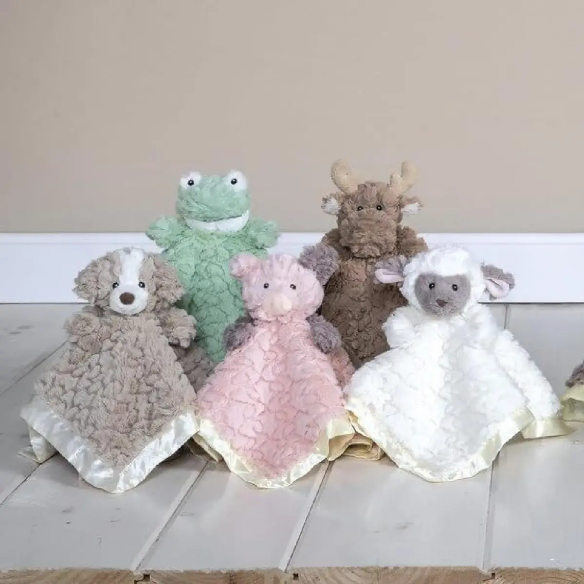 Mary Meyer Putty Nursery Piglet Character Blanket 33cm (13in) | Soft Toy Lovey with Satin Lining - view 3