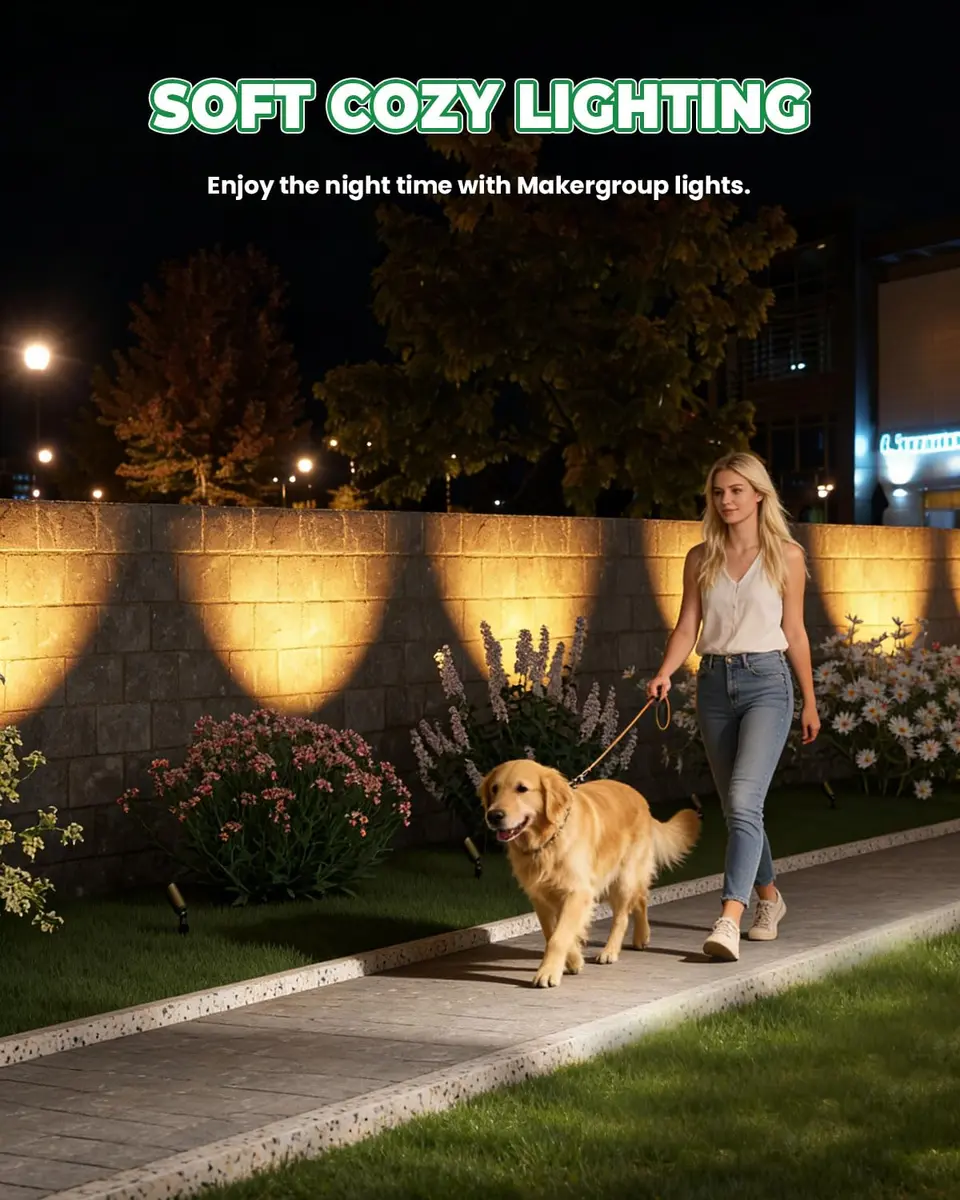 Makergroup MR16 LED Bulb 3W GU5.3 Bi-pin Base 12V Warm White 2700K-3000K 3-Pack | Landscape Spotlights - view 2