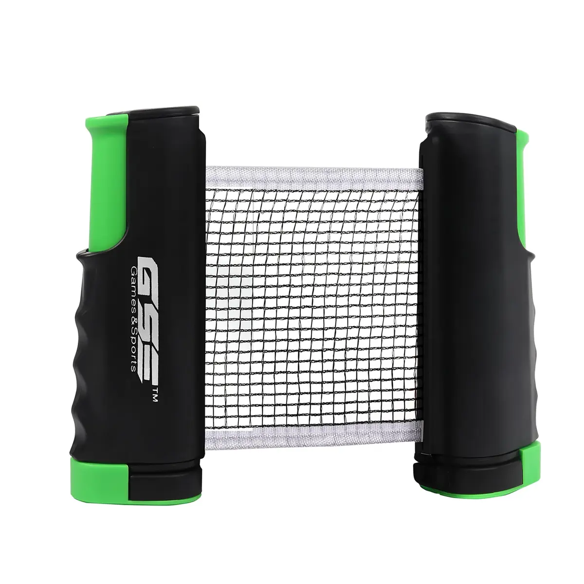 GSE Games & Sports Expert Retractable Ping Pong Net & Post, Adjustable Table Tennis Clamps, Black | Portable & Easy Setup for All Ages - main product image