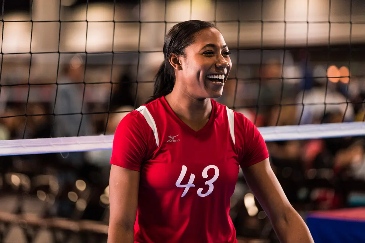 Mizuno Balboa 5.0 Short Sleeve Volleyball Jersey, Womens XX-Large, Red/Silver | Lightweight, Moisture-Wicking Sport Jersey - view 4