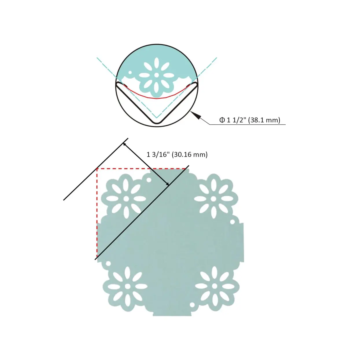 BiraBira Daisy Corner Punch 1.5 inch (3.81 cm) | Creates Decorative Corners for Crafts - view 2