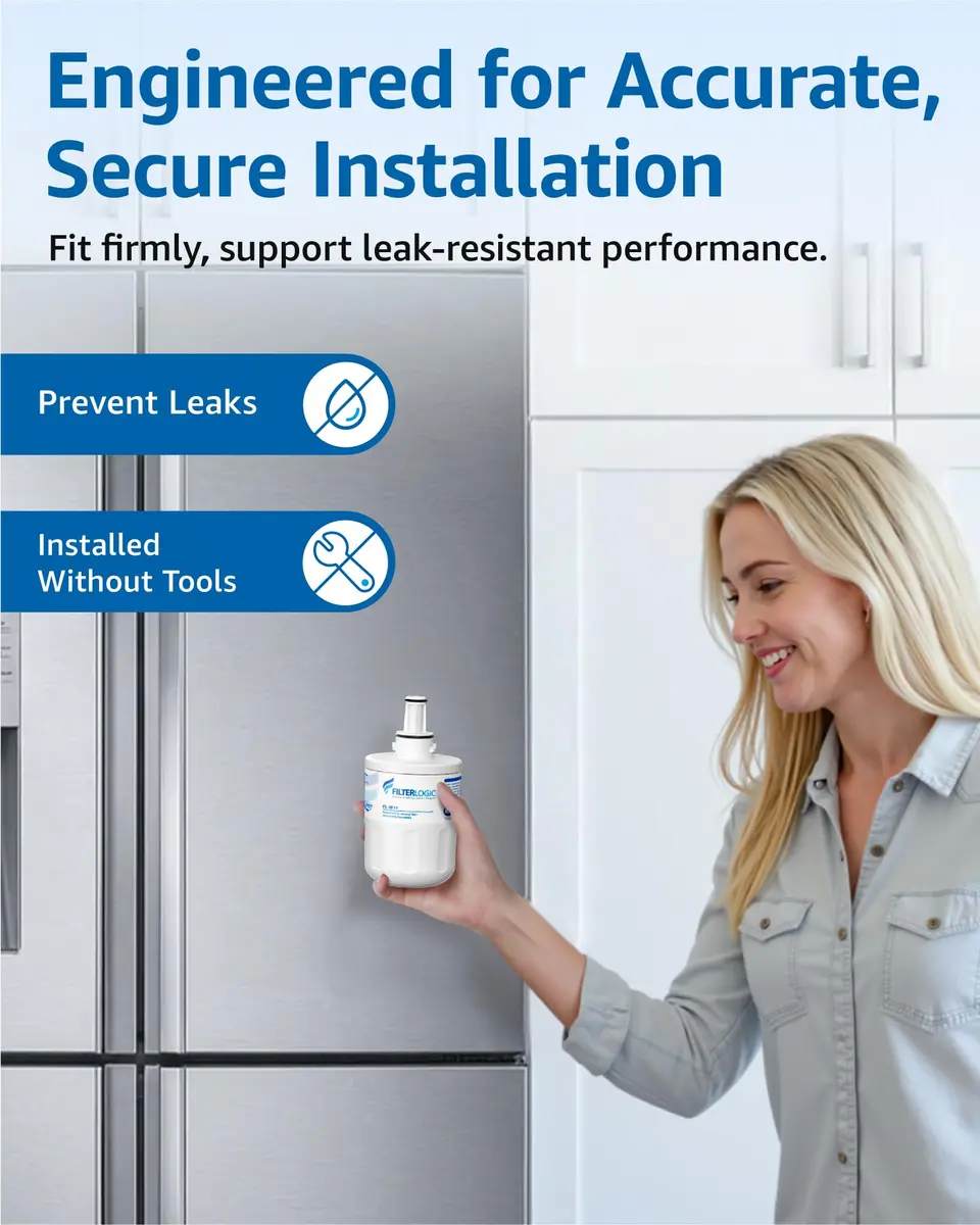 Filterlogic Refrigerator Water Filter Replacement for Samsung DA29-00003G, 2 Count | NSF 42 & 372 Certified - view 8