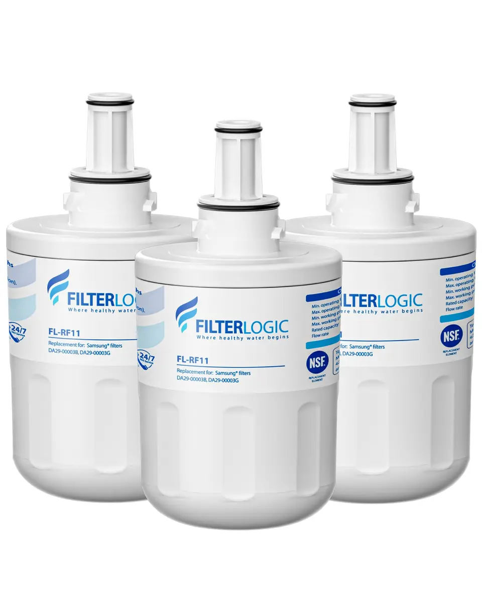 Filterlogic Refrigerator Water Filter Replacement for Samsung DA29-00003G, 3 Pack | NSF Certified for Purity - main product image
