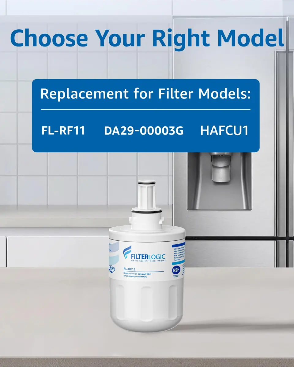Filterlogic Refrigerator Water Filter Replacement for Samsung DA29-00003G, 3 Pack | NSF Certified for Purity - view 3