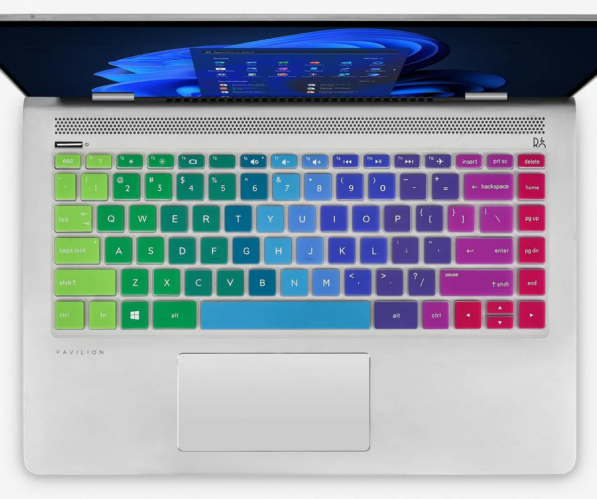 CaseBuy Keyboard Cover for HP 14 Series | Durable Silicone, Washable & Dustproof (29cm x 10.9cm) - view 7