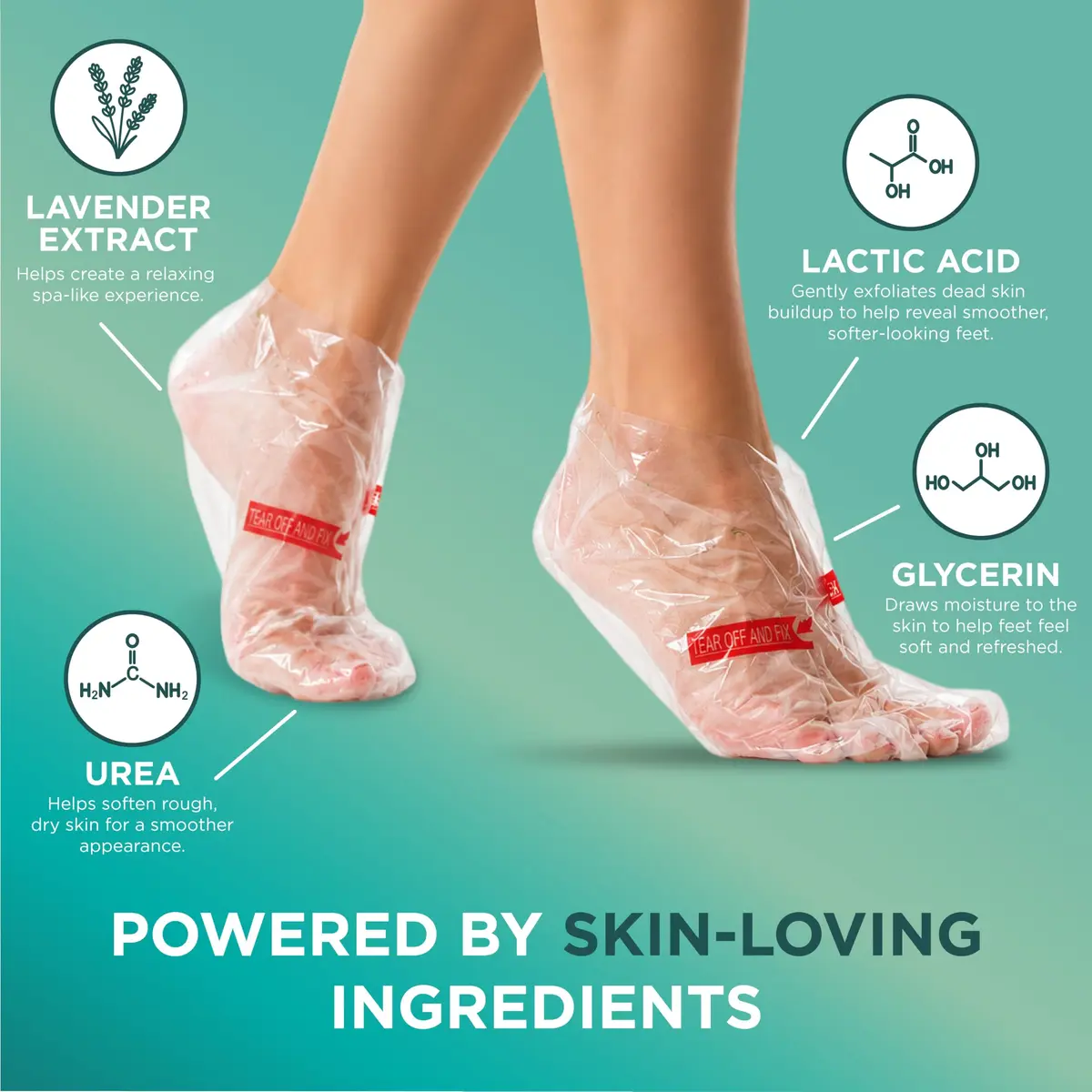 DERMORA Foot Peel Mask, Exfoliating Foot Peeling Mask, 2 Pairs, Original | Gentle Dead Skin Removal for Dry Feet - view 6