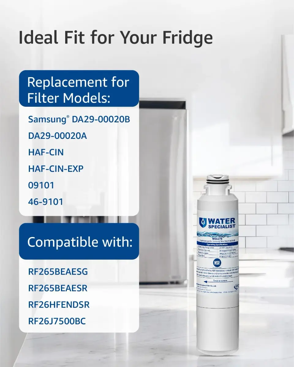 Waterspecialist Refrigerator Water Filter Replacement for Samsung® DA29-00020B, 3 Pack | NSF 42 & 372 Certified - view 5