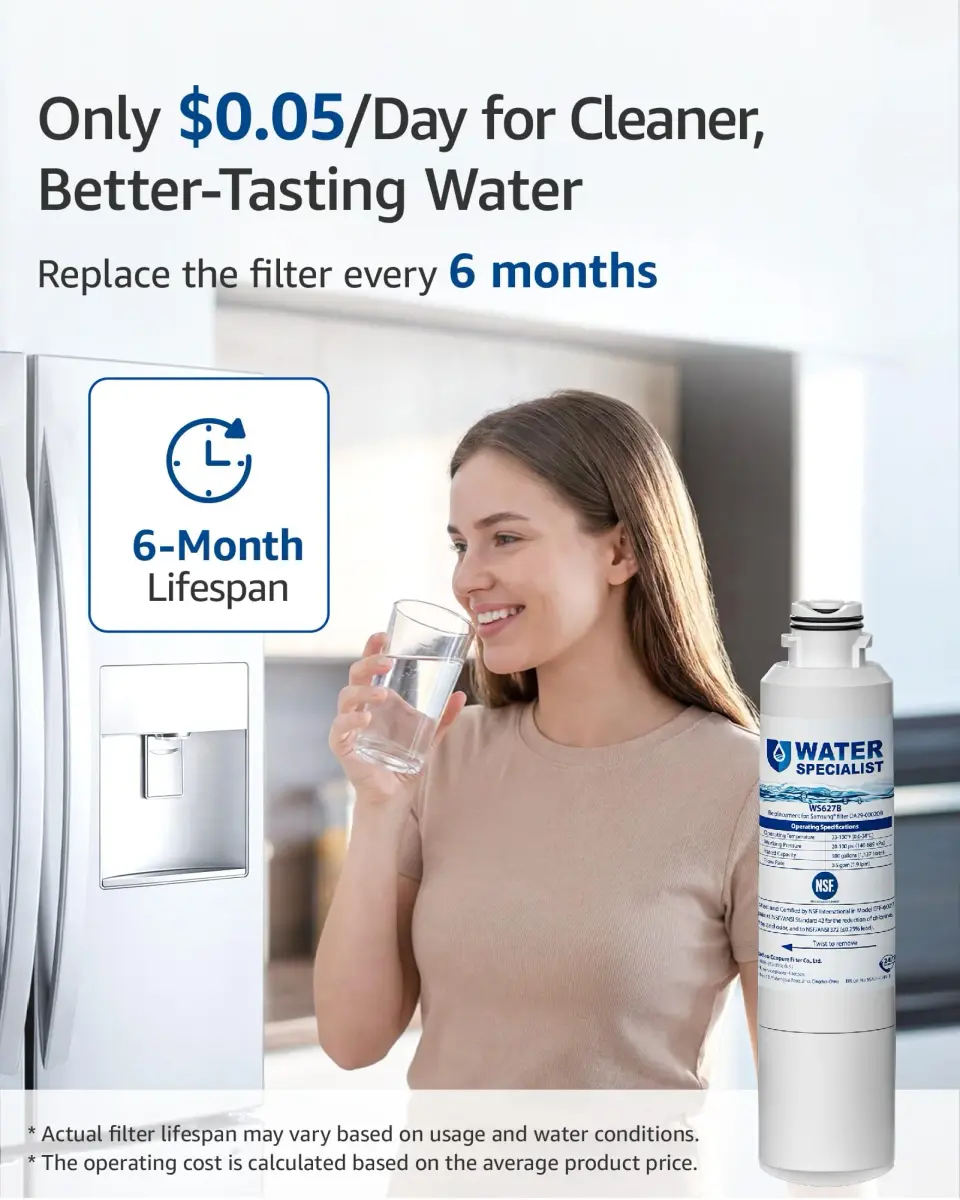 Waterspecialist Refrigerator Water Filter Replacement for Samsung® DA29-00020B, 3 Pack | NSF 42 & 372 Certified - view 9