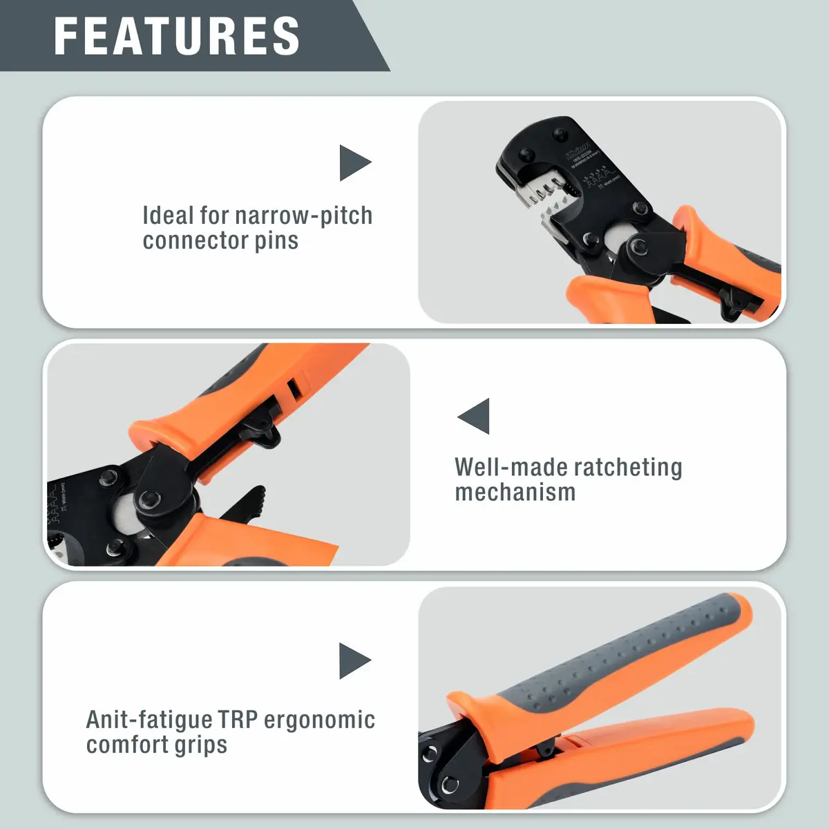 IWISS IWS-3220M Micro Connector Pin Crimping Tool 0.03-0.52mm² 32-20AWG | Precise, Durable, US-imported - view 6