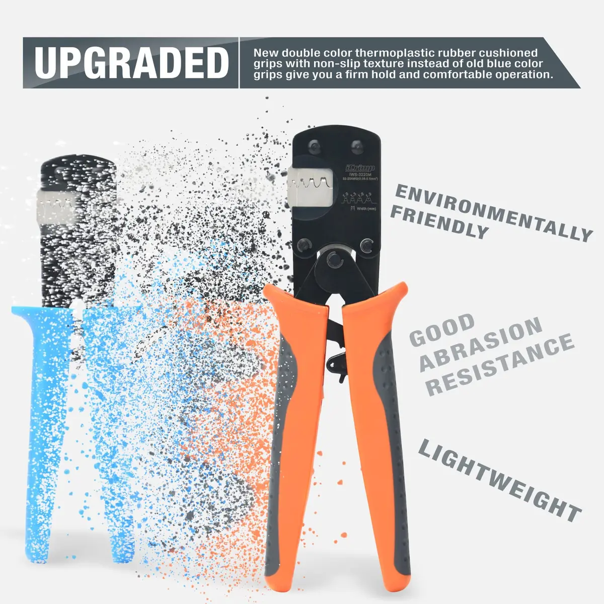 IWISS IWS-3220M Micro Connector Pin Crimping Tool 0.03-0.52mm² 32-20AWG | Precise, Durable, US-imported - view 8