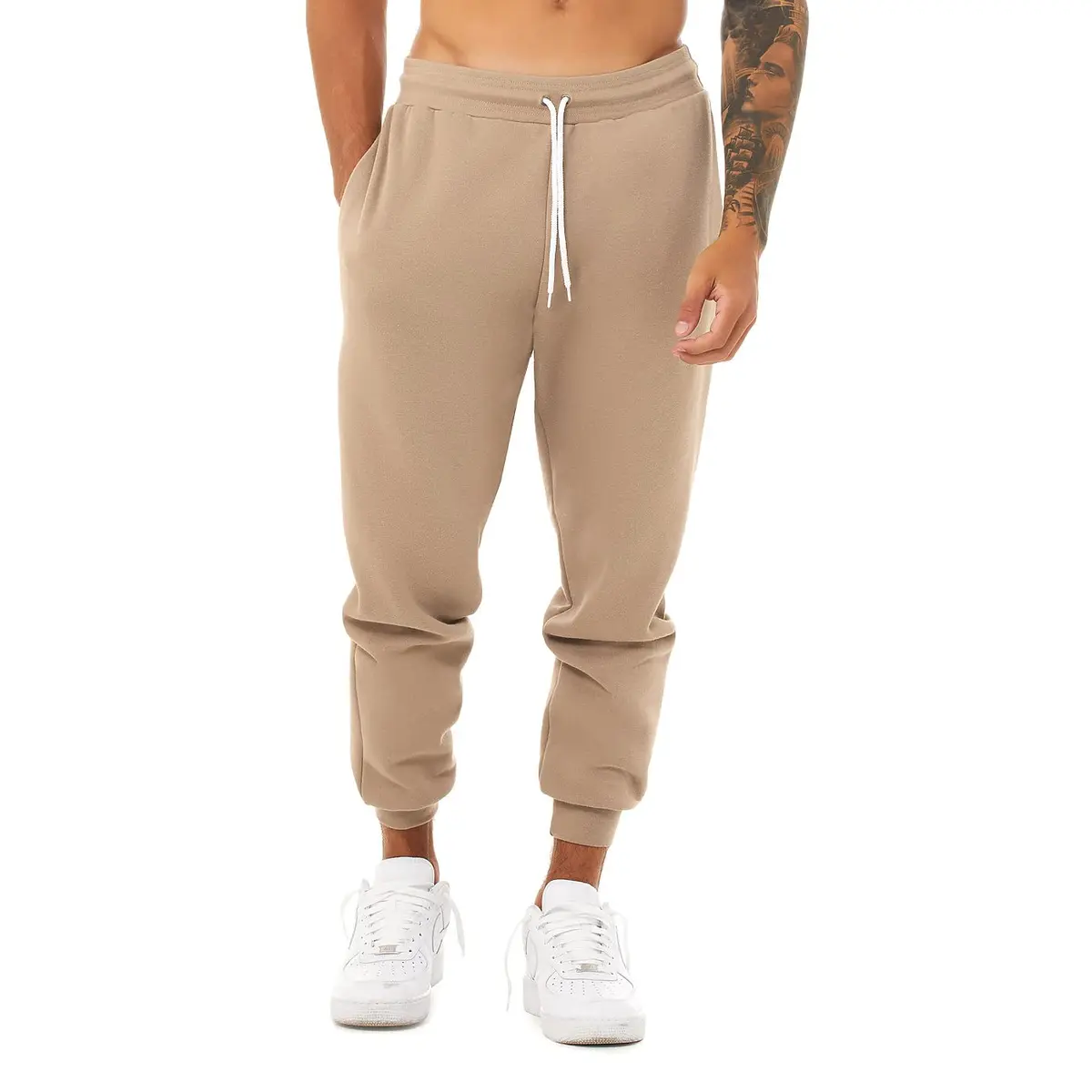 Bella + Canvas Unisex Jogger Sweatpant S Athletic Heather | Unisex Athletic Fit, Cotton Blend, Side Pockets - view 7