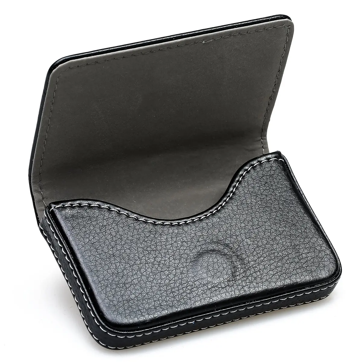 AI-DEE RFID Blocking Wallet Minimalist Leather Business Credit Card Holder Black | Holds 10-12 Credit Cards - view 2