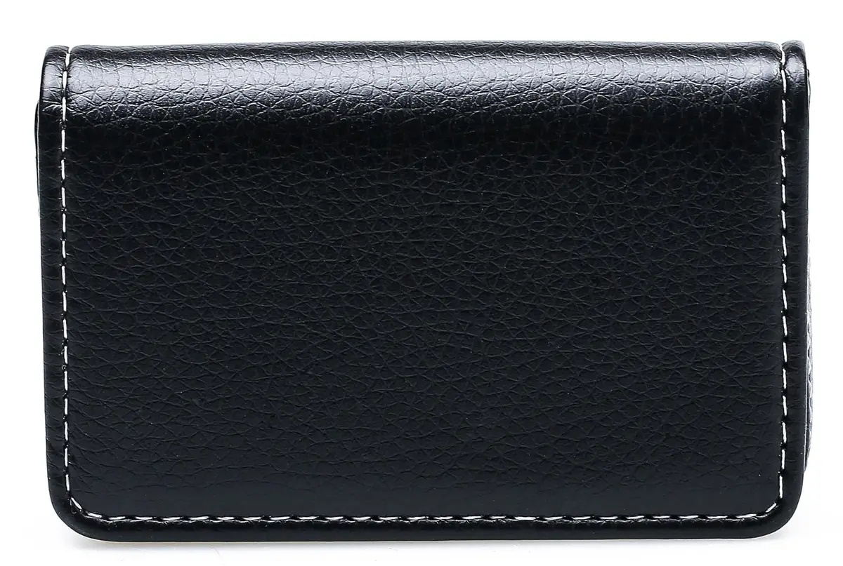AI-DEE RFID Blocking Wallet Minimalist Leather Business Credit Card Holder Black | Holds 10-12 Credit Cards - view 4