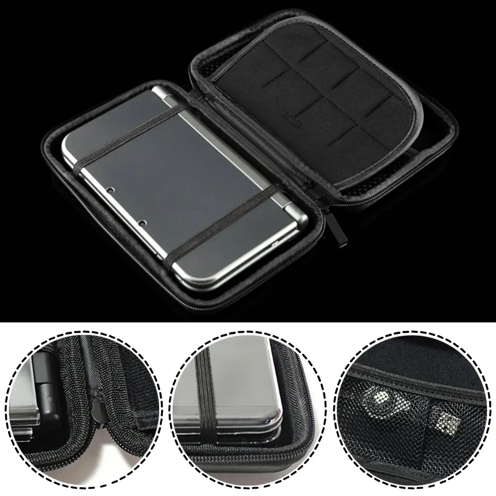 AFUNTA Hard Shell Travel Case for NEW 3DS XL & 3DS XL with Crystal Cover & Screen Protectors | Fits 2 Consoles & Accessories - view 6