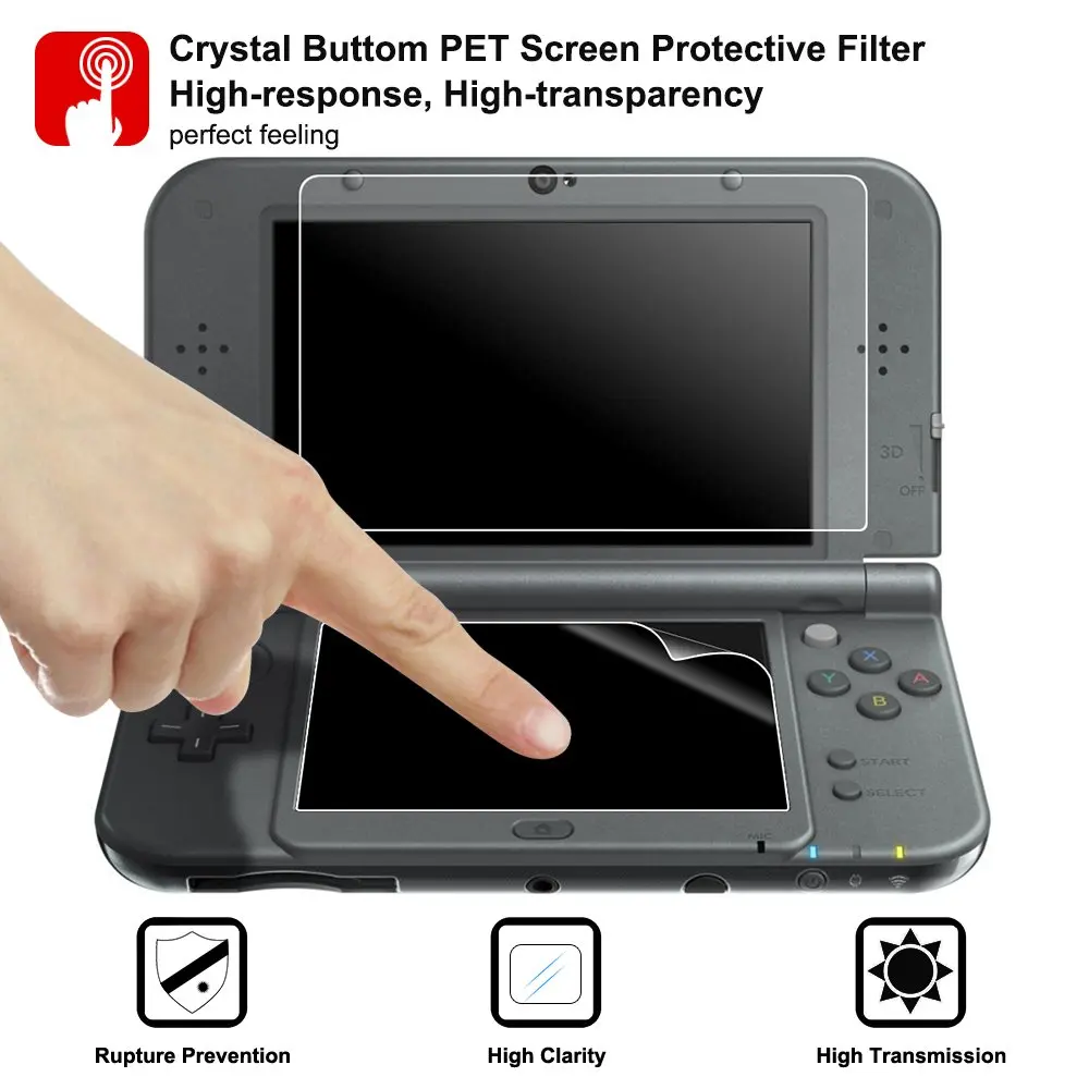 AFUNTA Hard Shell Travel Case for NEW 3DS XL & 3DS XL with Crystal Cover & Screen Protectors | Fits 2 Consoles & Accessories - view 8