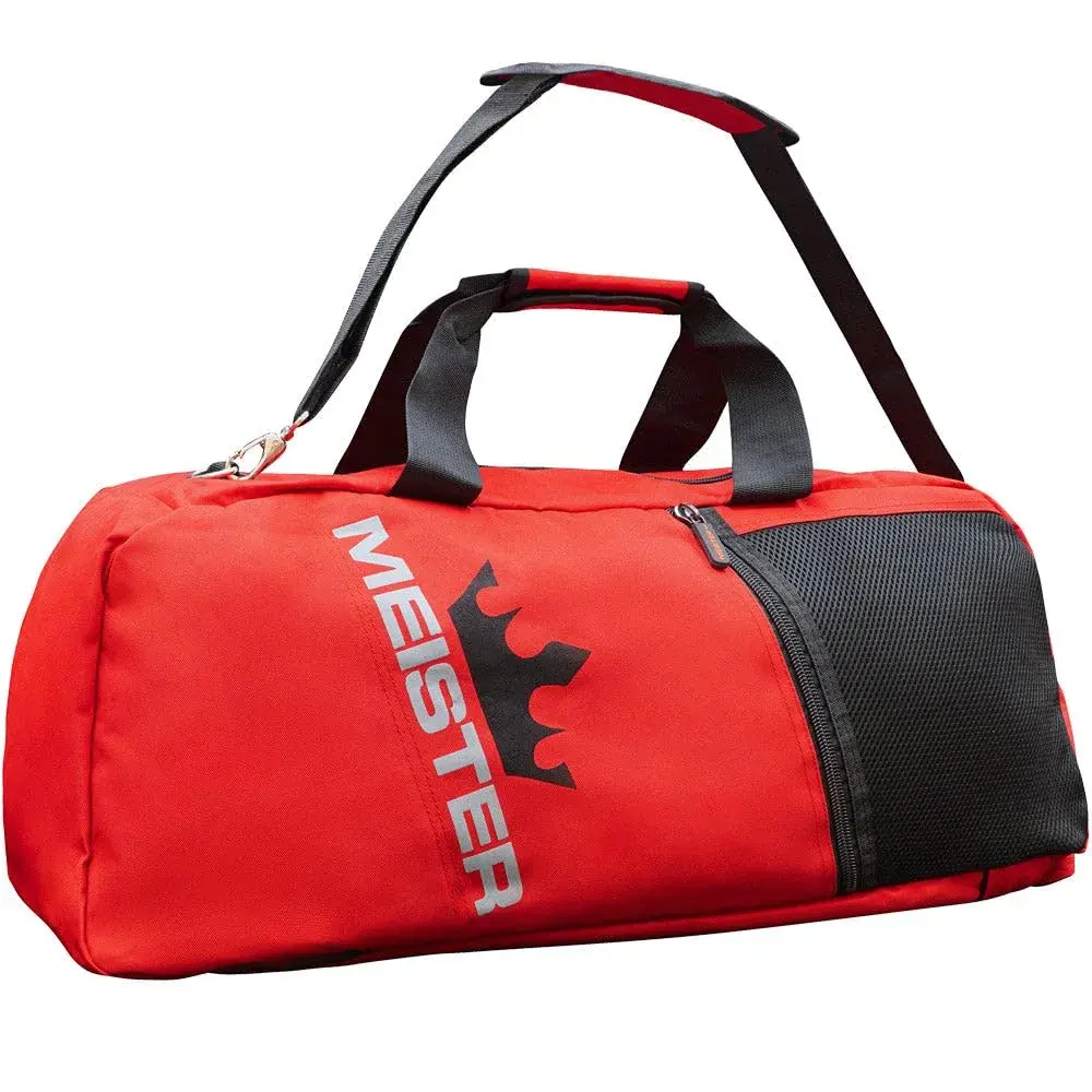 Meister Vented Convertible Duffel/Backpack Sports Gym Bag 66cm (26") Red | Breathable & Carry-On Compliant - view 3