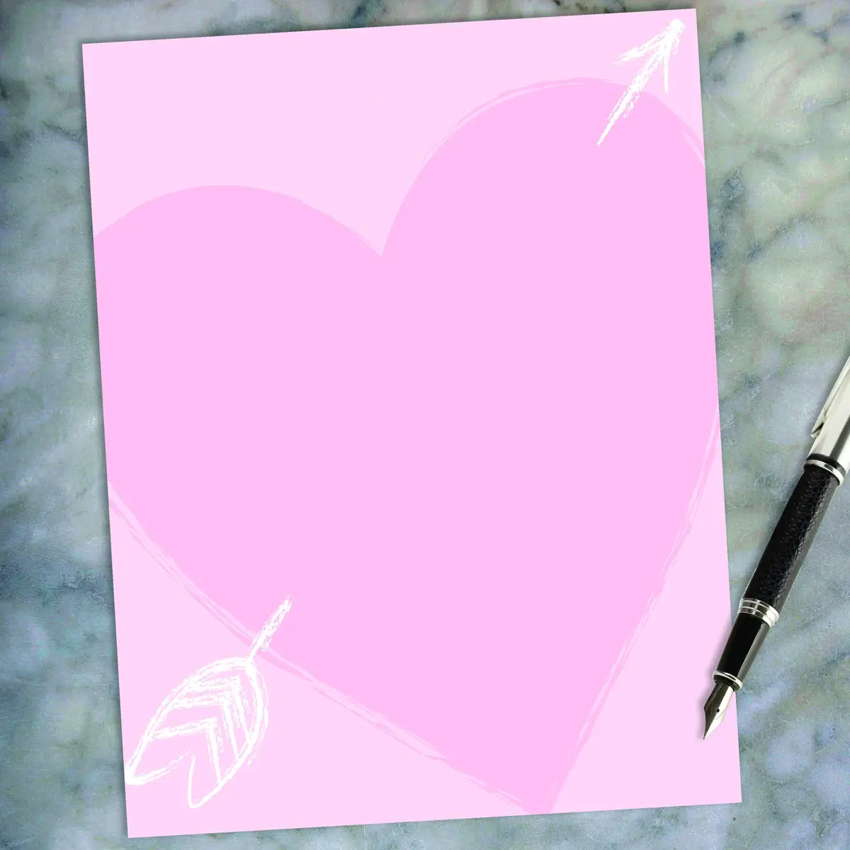 Great Papers! Heart of Love Letterhead, 8.5" x 11", 80 sheets | Heart-themed stationery for heartfelt messages - view 3