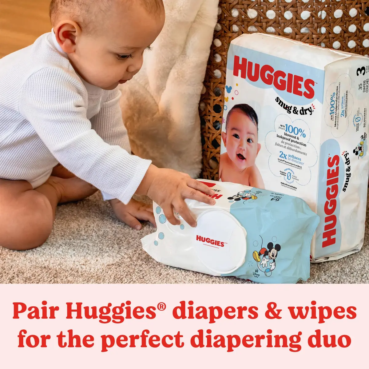 Huggies Simply Clean Baby Wipes, Unscented, 64 Wipes | Hypoallergenic & pH Balanced for Sensitive Skin - view 8