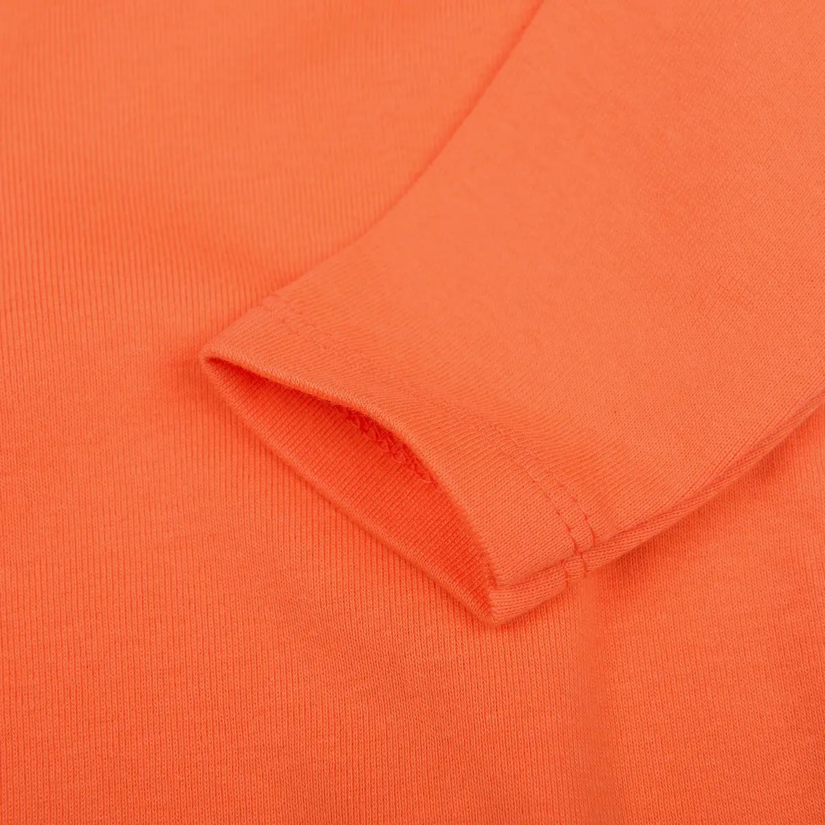 ROMPERINBOX Unisex Solid Baby Bodysuit 0-24 Months (3-6 months, Orange long sleeve) | Soft Cotton, Easy Diaper Change - view 2