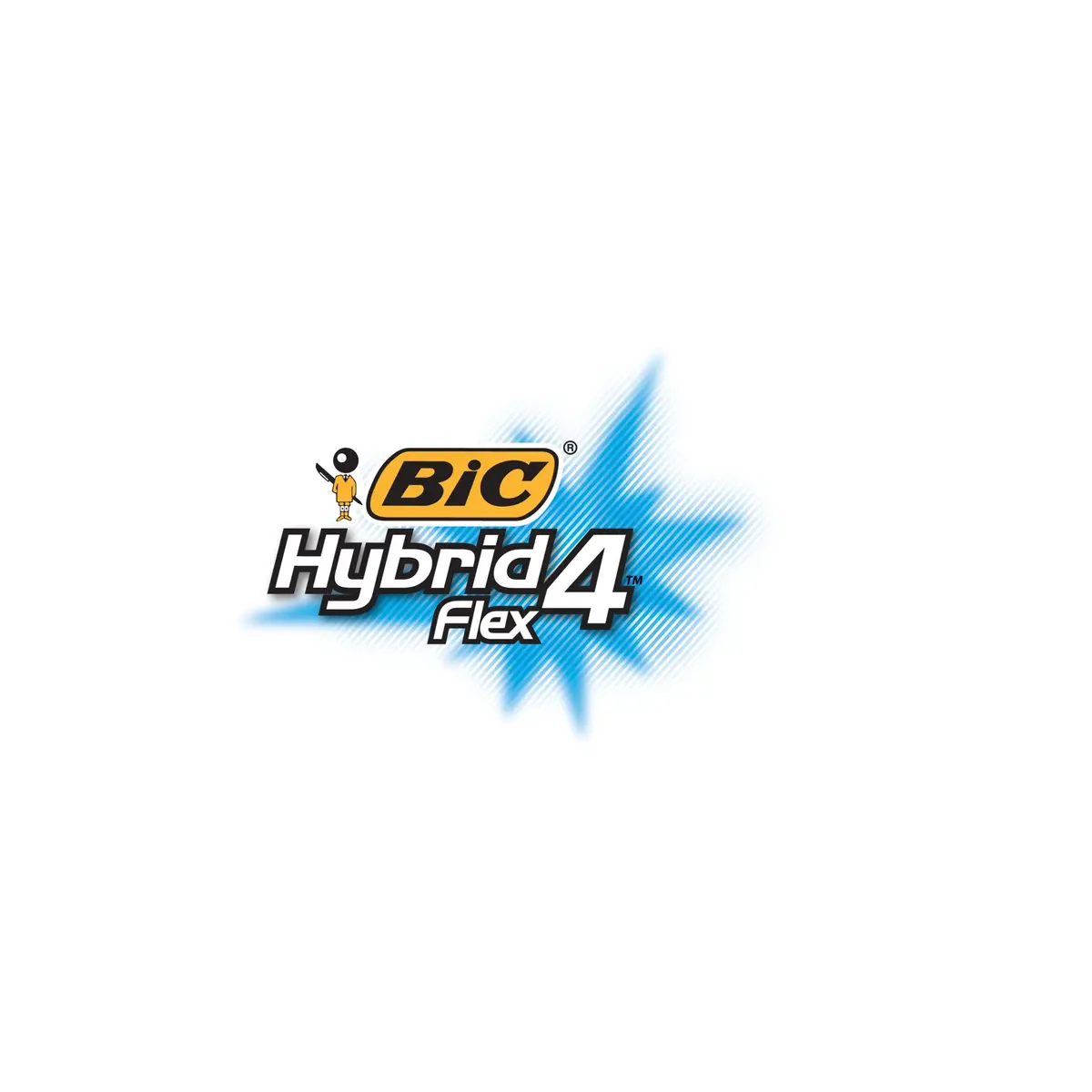 BIC Hybrid 4 Flex Disposable Razor | Sensitive Skin, Refillable System, 1 Handle + 4 Cartridges - view 4
