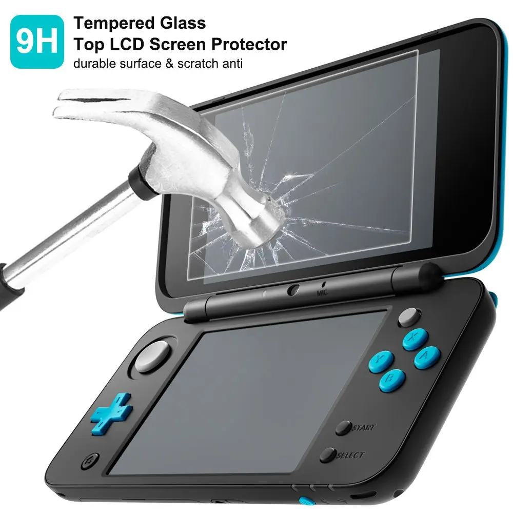 AFUNTA Crystal Clear Case & EVA Carrying Case with Screen Protectors for New 2DS XL | 2-Piece Set - view 5