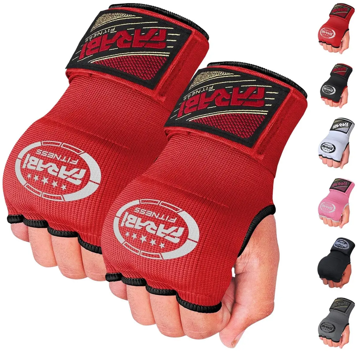 Farabi Sports Kids Hybrid Boxing Inner Gloves Red | Shock Absorption & Comfort for Young Fighters - main product image
