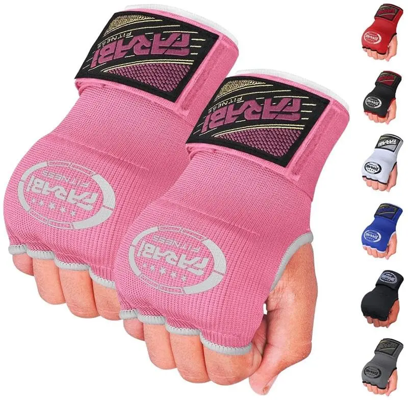 Farabi Sports Kids Hybrid Boxing Inner Gloves Pink | Shock Absorption & Comfort for Young Fighters - main product image