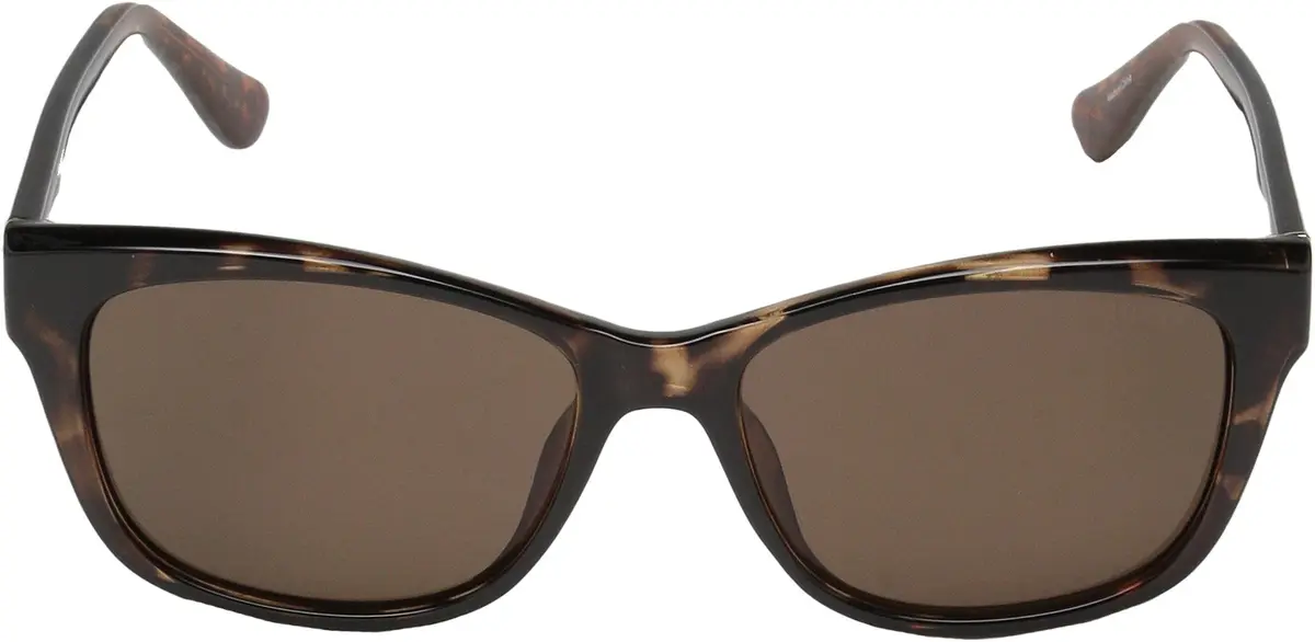 GUESS Women's Square Sunglasses Dark Havana Classic Style | Brown Lenses, 54mm Eye Size, Lightweight Plastic Frame - view 2