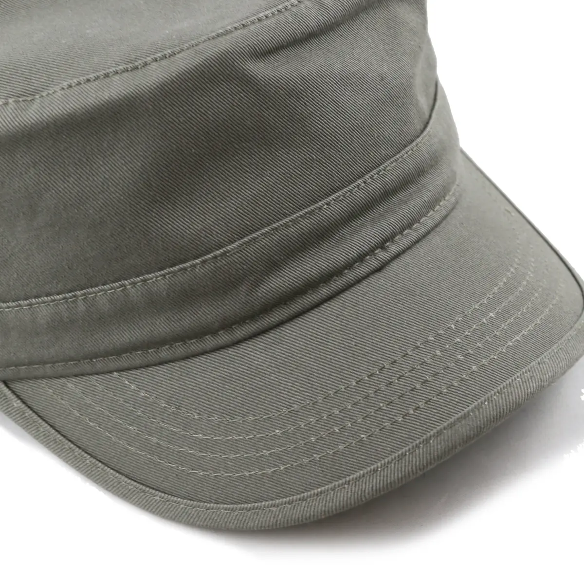 The Hat Depot Cadet Military Army Baseball Cap - Washed Cotton, Olive (2.25" Brim) - view 7