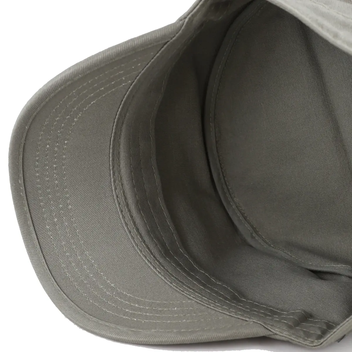 The Hat Depot Cadet Military Army Baseball Cap - Washed Cotton, Olive (2.25" Brim) - view 8