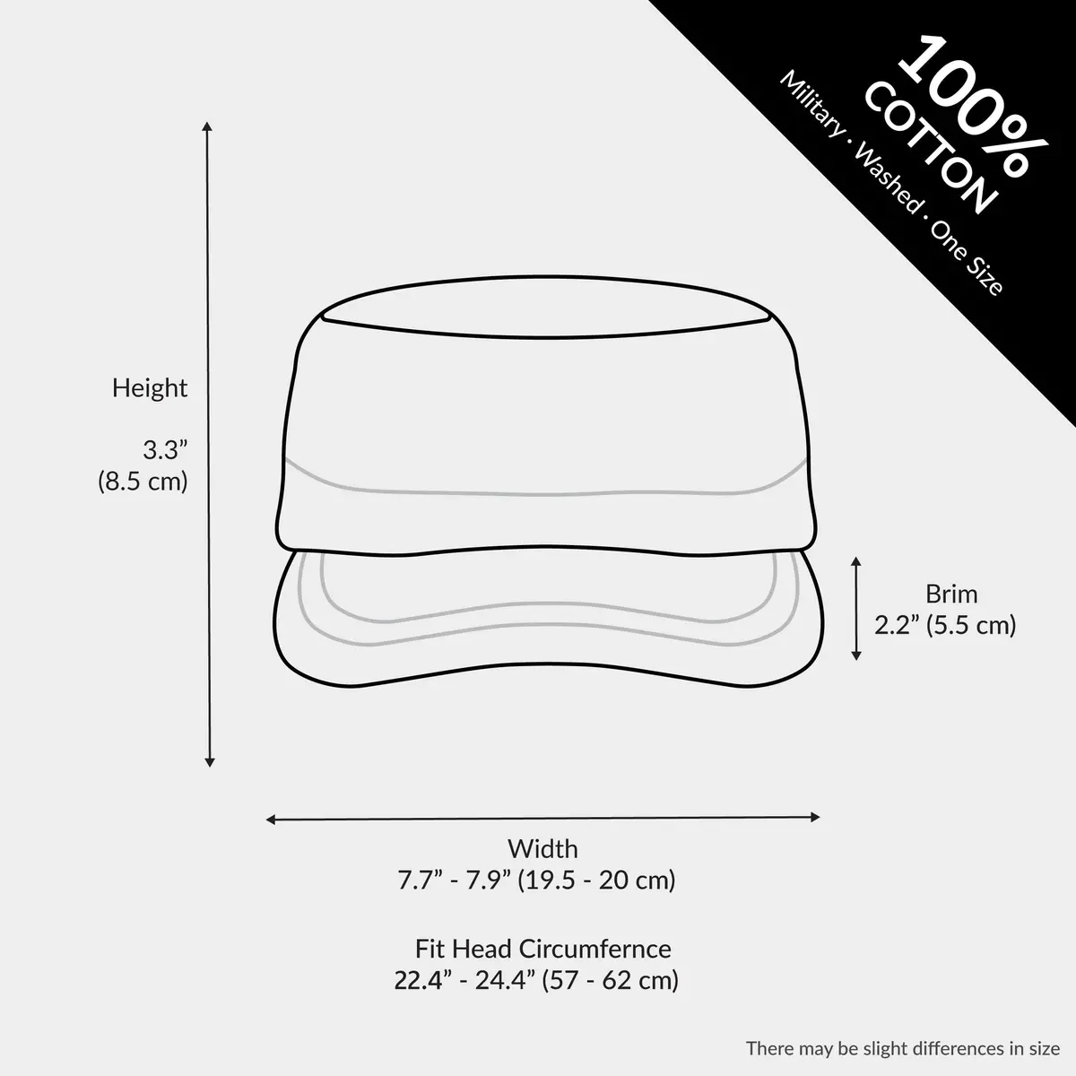 The Hat Depot Cadet Military Army Washed Cotton Baseball Cap - Navy (1 Unit) - view 3
