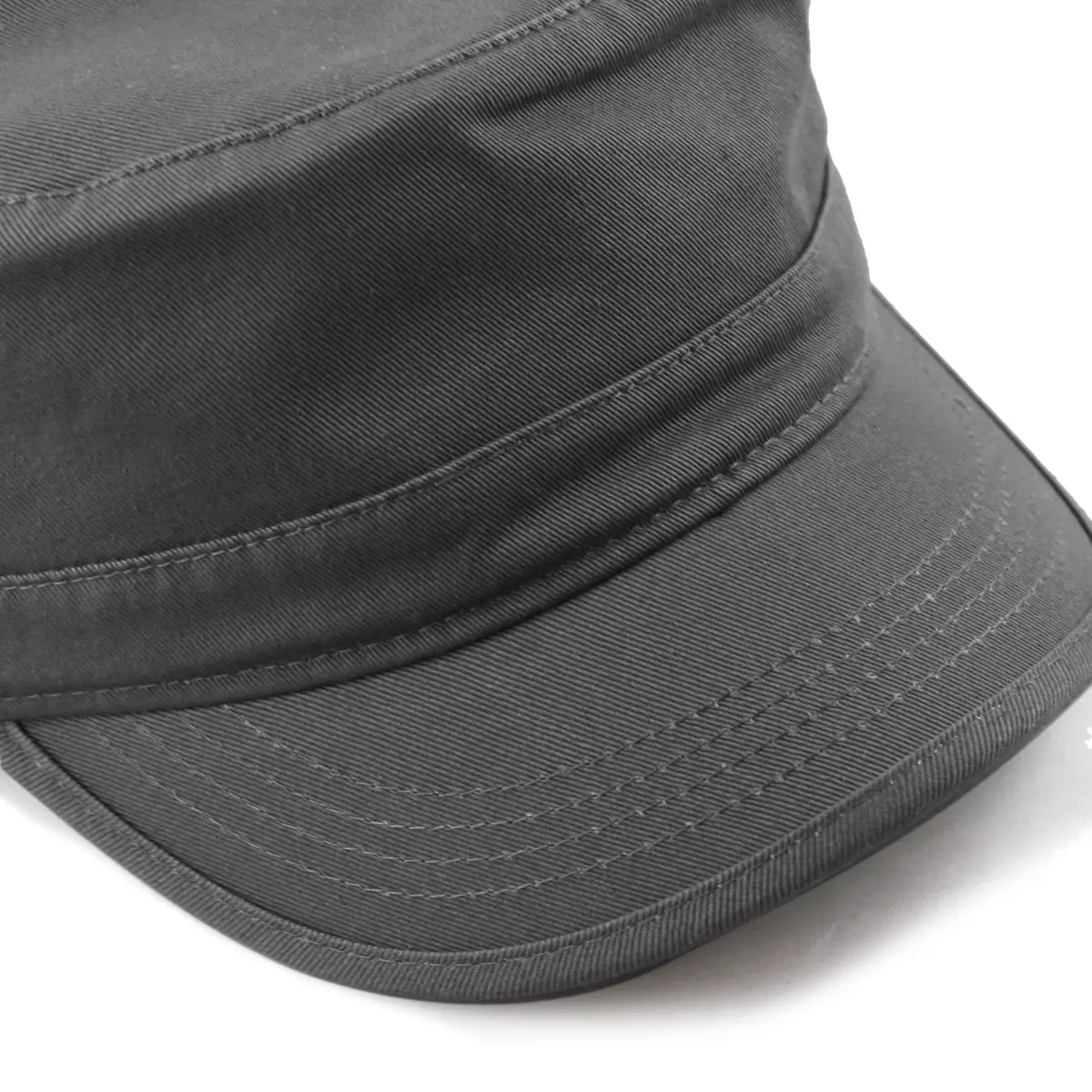 The Hat Depot Cadet Military Army Baseball Cap Charcoal | Washed Cotton for Daily Wear - view 7