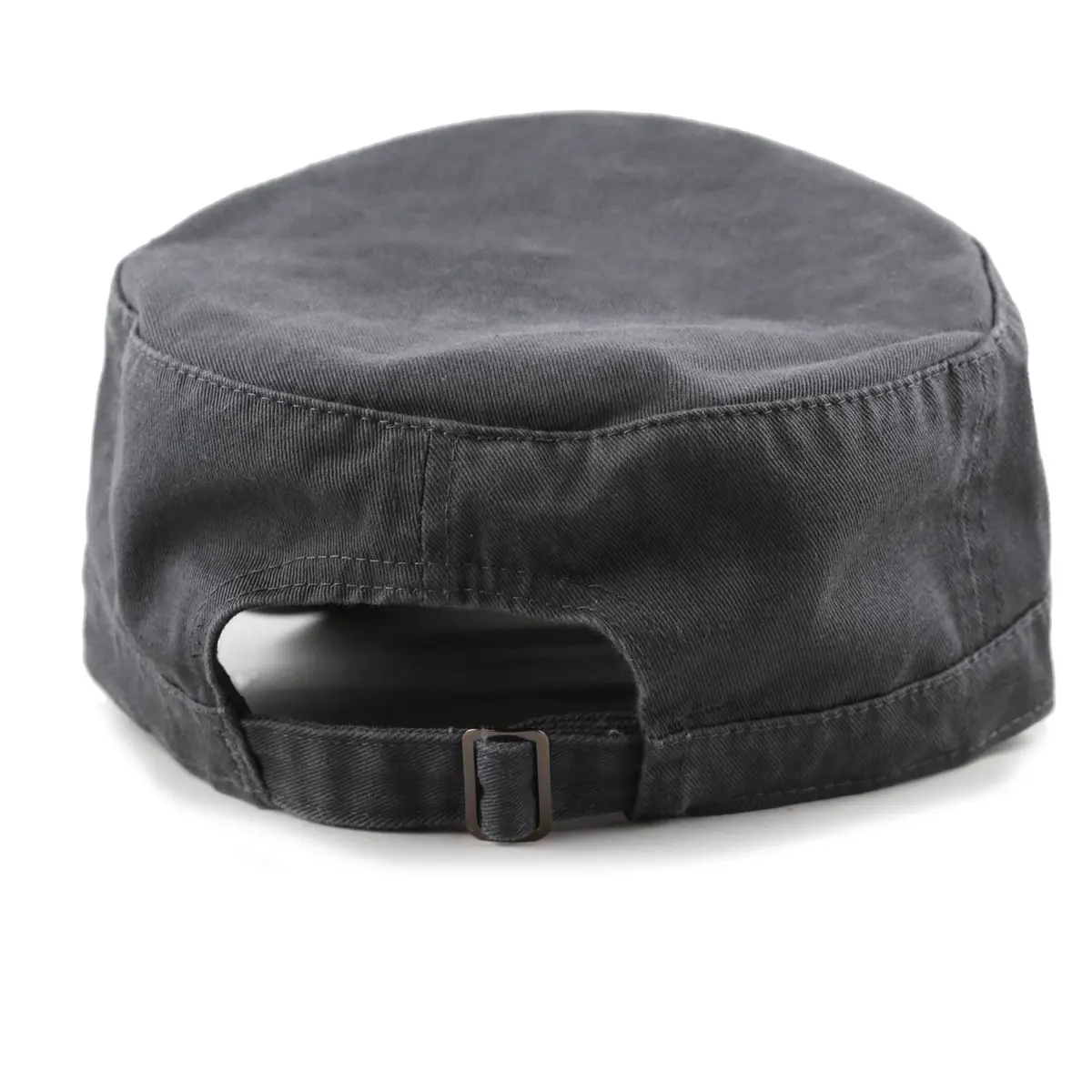 The Hat Depot Cadet Military Army Baseball Cap Charcoal | Washed Cotton for Daily Wear - view 3