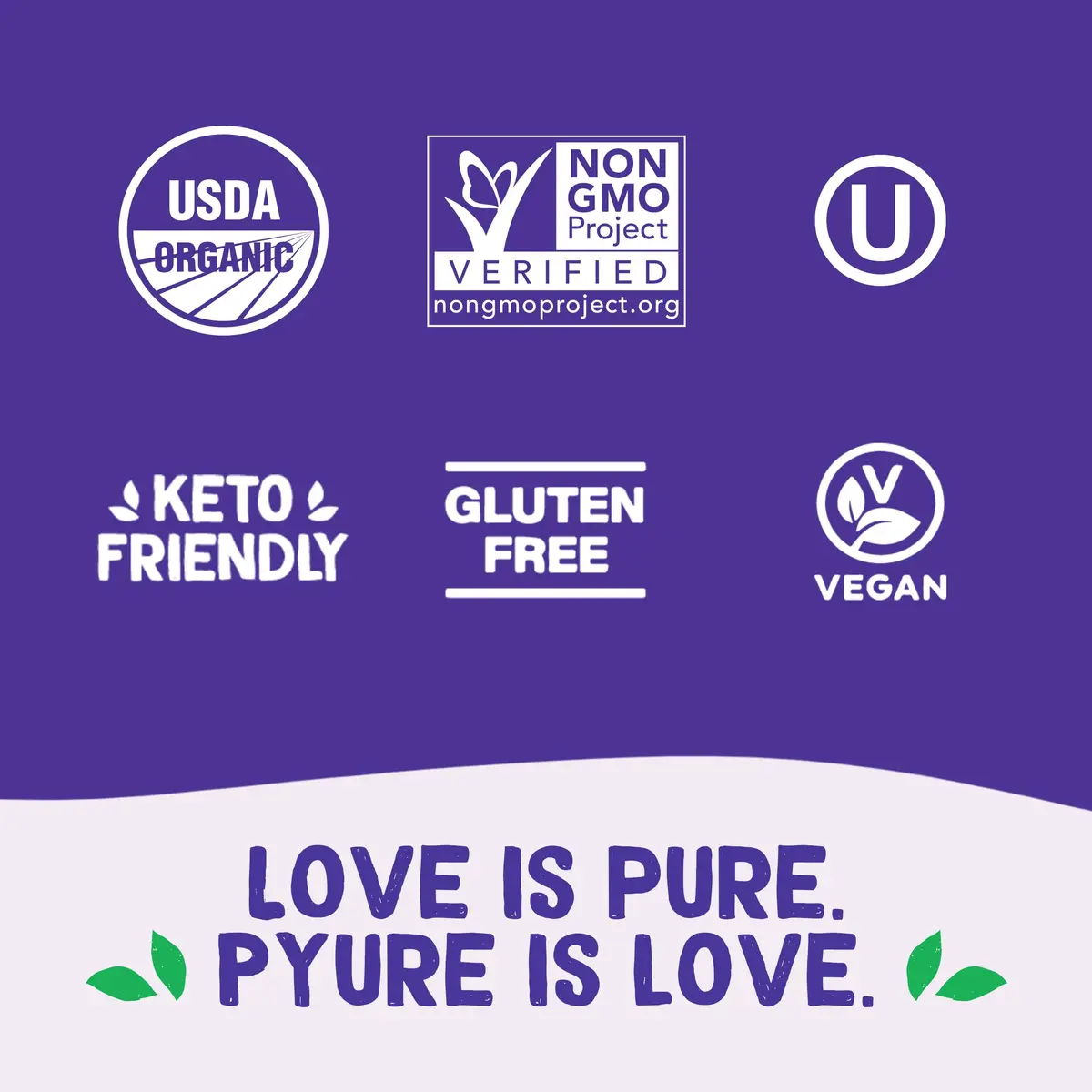 Pyure Organic Stevia Packets Zero Calorie Sweetener 80 Count | USDA Organic & Non-GMO Verified - view 6