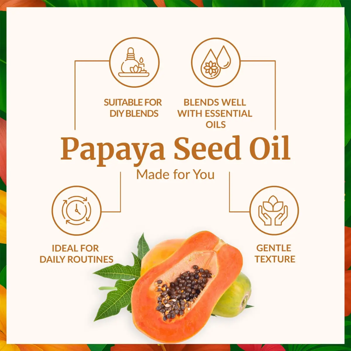 SVA ORGANICS Papaya Seed Carrier Oil 4 Fl Oz (118 ml) - Natural & Pure - view 3