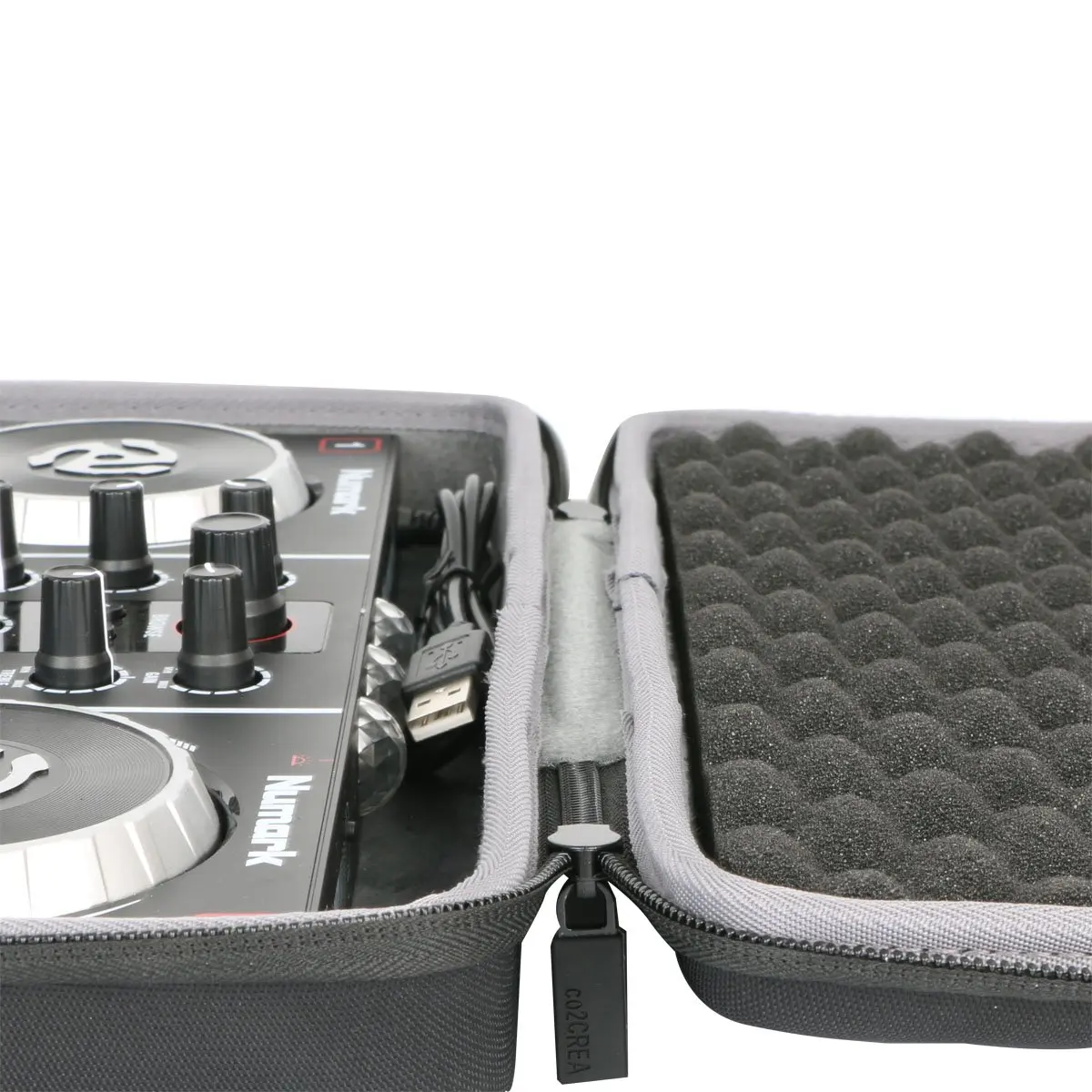 co2CREA Hard Case for Numark Party Mix II DJ Controller | Protective EVA Carrying Bag with Handle - view 3
