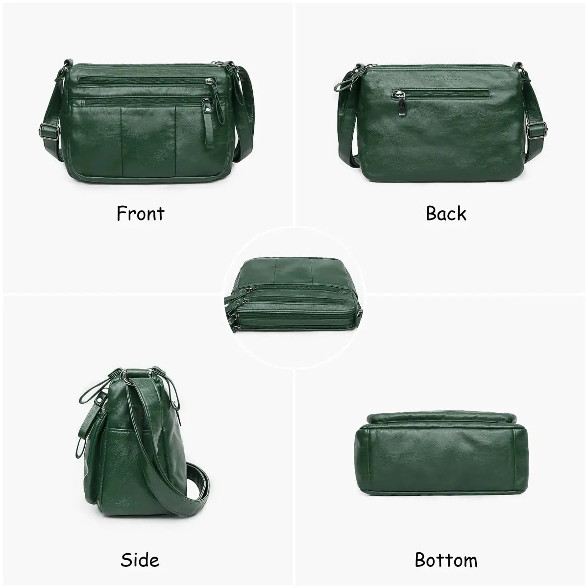 VOLGANIK ROCK Soft PU Leather Shoulder Bag 26cm (10.2") | Versatile Crossbody Purse for Women - view 4