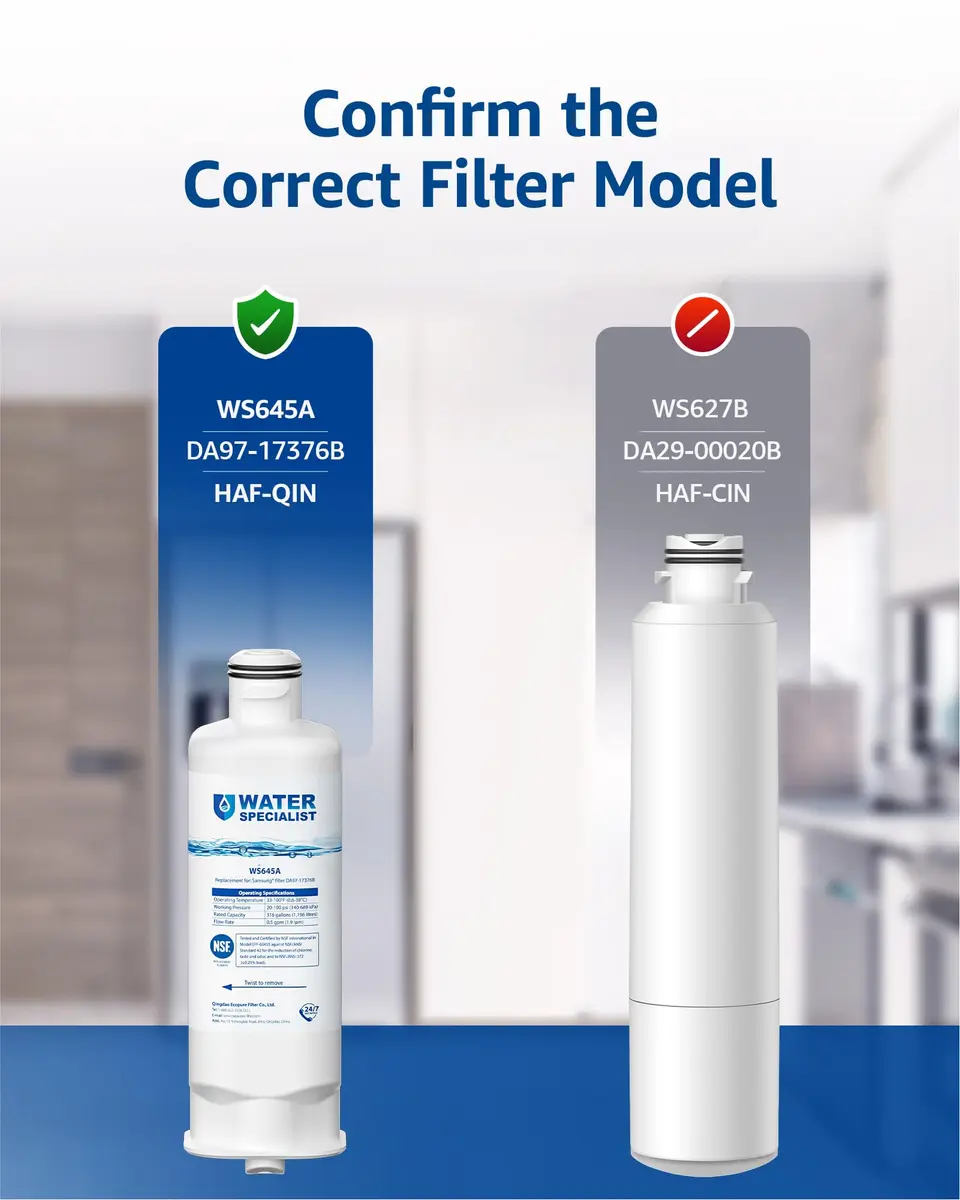 Waterspecialist WS645A Refrigerator Water Filter 4 Pack | NSF 42 & 372 Certified - view 2