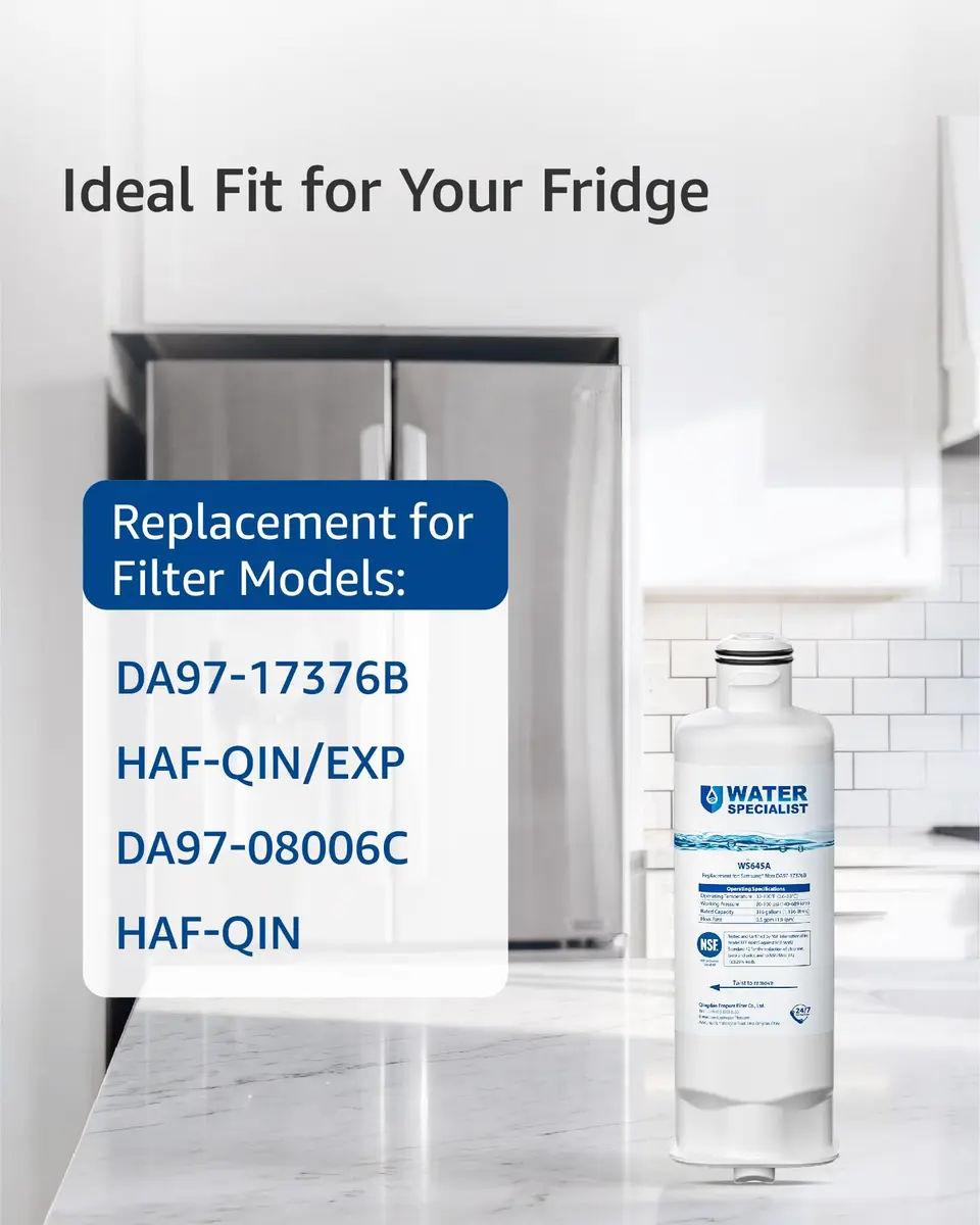 Waterspecialist WS645A Refrigerator Water Filter 4 Pack | NSF 42 & 372 Certified - view 3