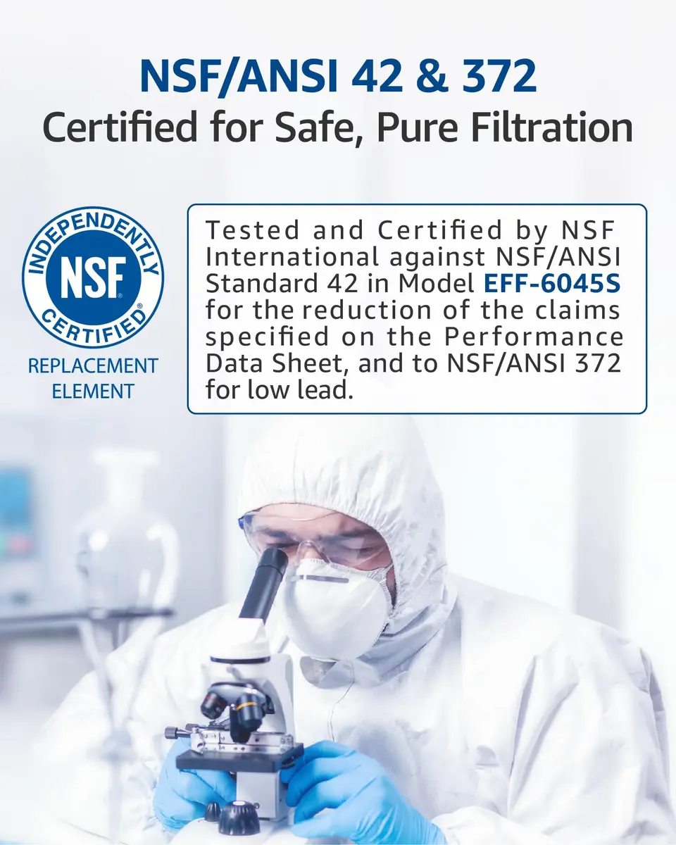 Waterspecialist WS645A Refrigerator Water Filter 4 Pack | NSF 42 & 372 Certified - view 4