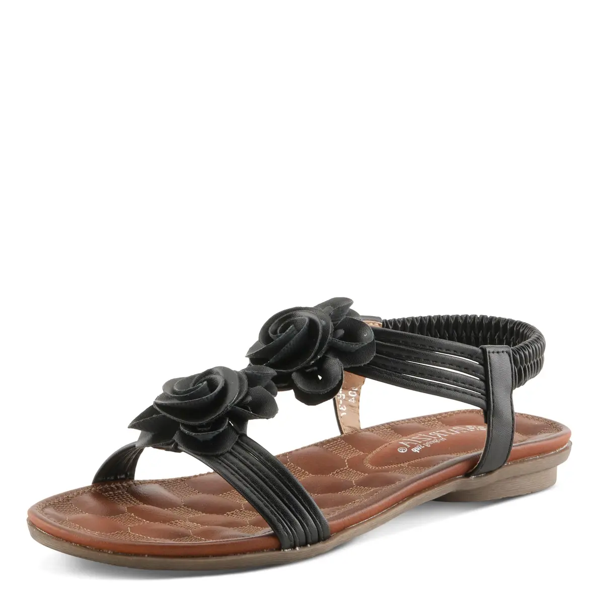 PATRIZIA Spring Step Nectarine Sandals for Women - Casual Chic Flower T-Straps, 8.5 US | Comfort & Style - main product image