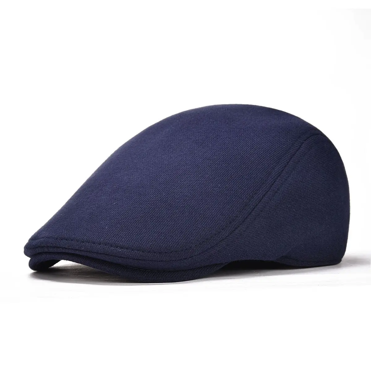 VOBOOM Men's Cotton Flat Ivy Gatsby Newsboy Driving Hat Cap Navy | Adjustable Fit for Daily Wear - main product image
