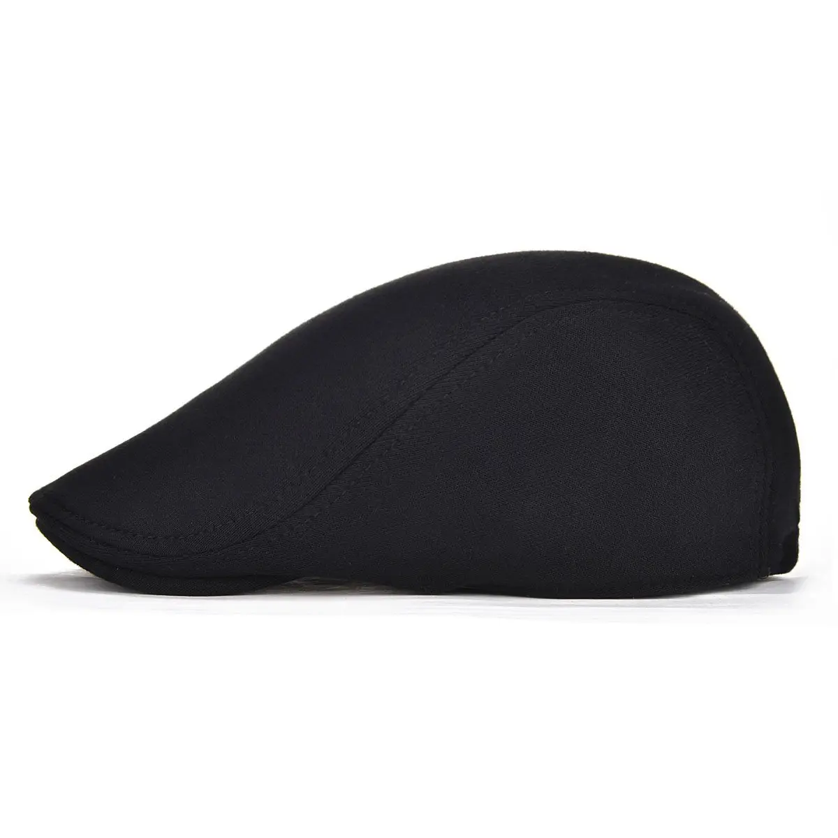 VOBOOM Men's Cotton Flat Ivy Gatsby Newsboy Driving Hat Cap (Style2-Black) | One Size Fits 58-60cm - view 2