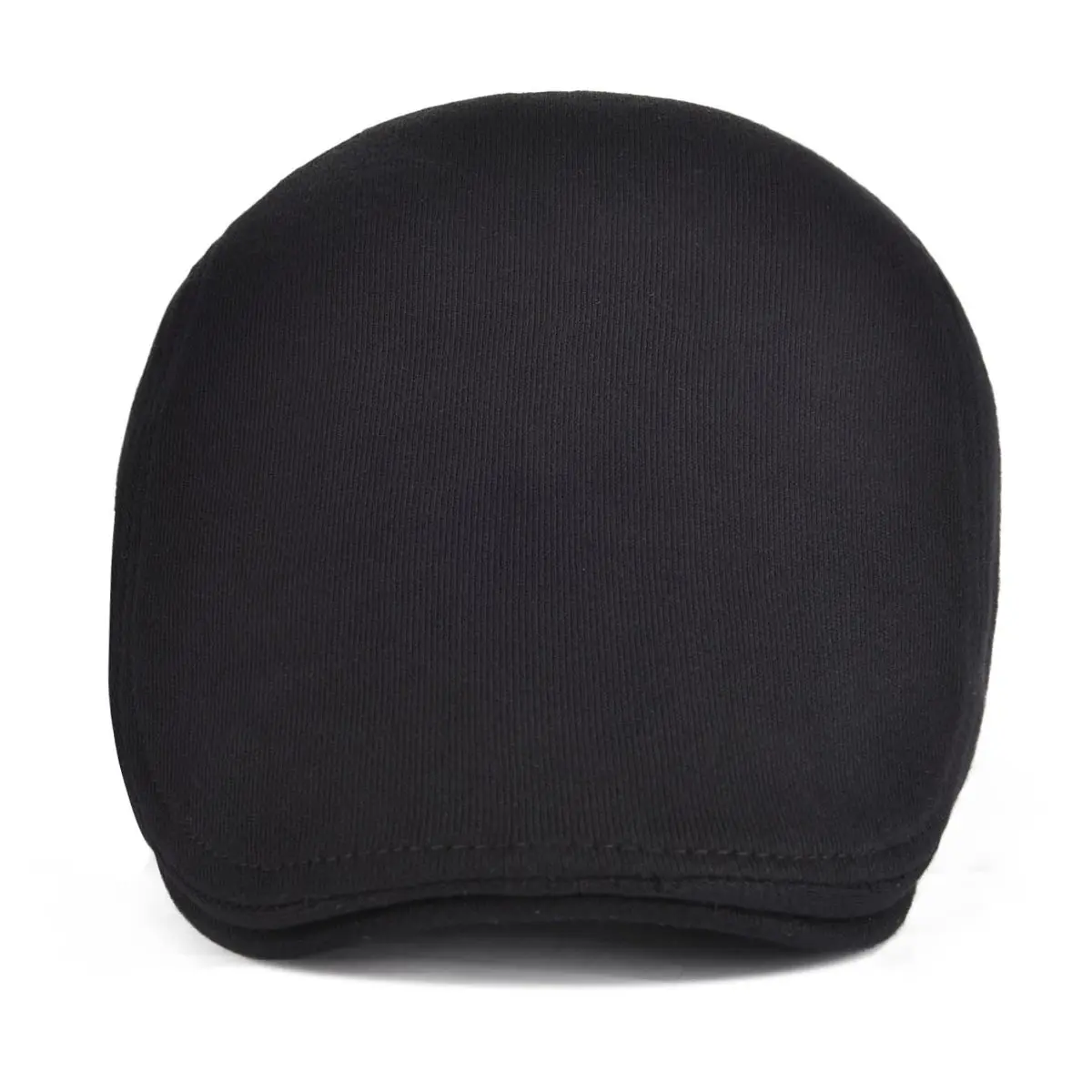 VOBOOM Men's Cotton Flat Ivy Gatsby Newsboy Driving Hat Cap (Style2-Black) | One Size Fits 58-60cm - view 4