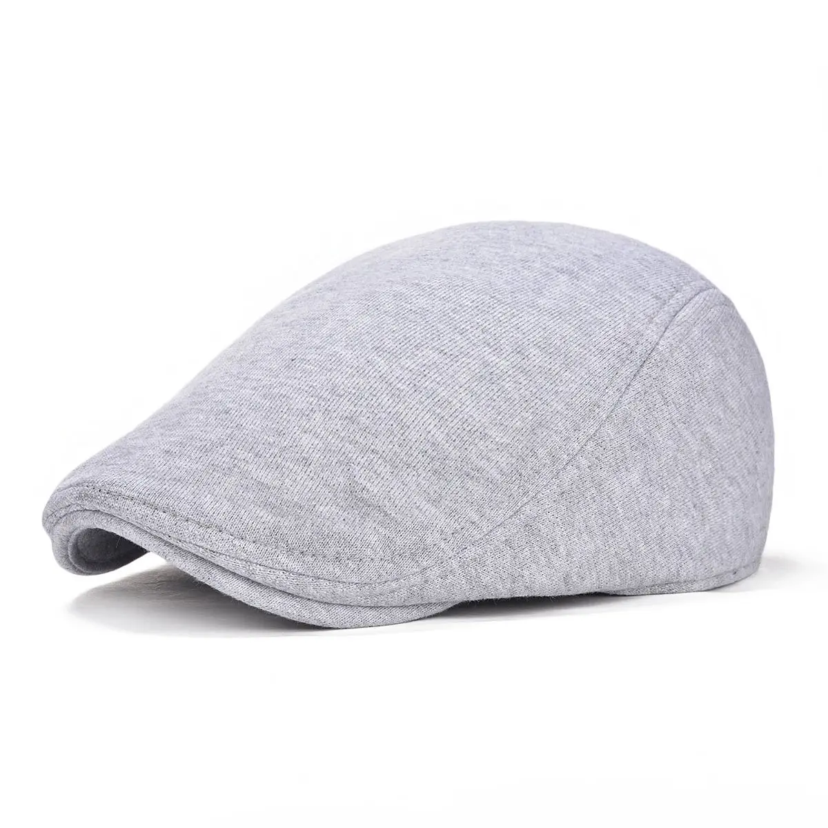 VOBOOM Men's Cotton Flat Ivy Gatsby Newsboy Driving Hat Cap Light Grey | Breathable Cotton for Daily Outdoor Activities - main product image