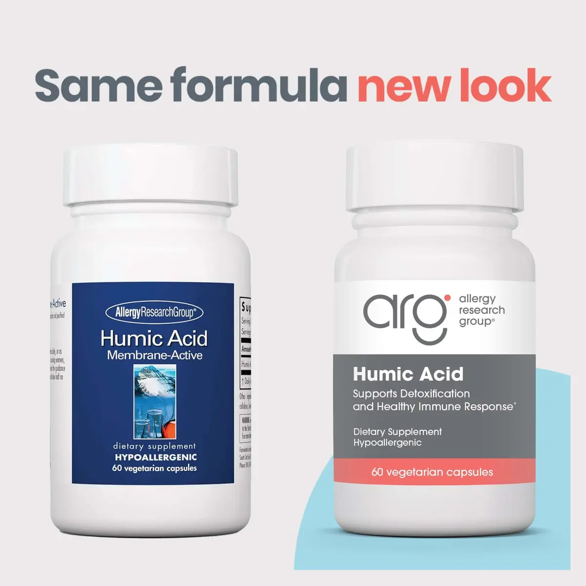Allergy Research Group ARG Humic Acid 750 mg | Immune & Detox Support | Vegetarian Capsules (60 Count) - view 3