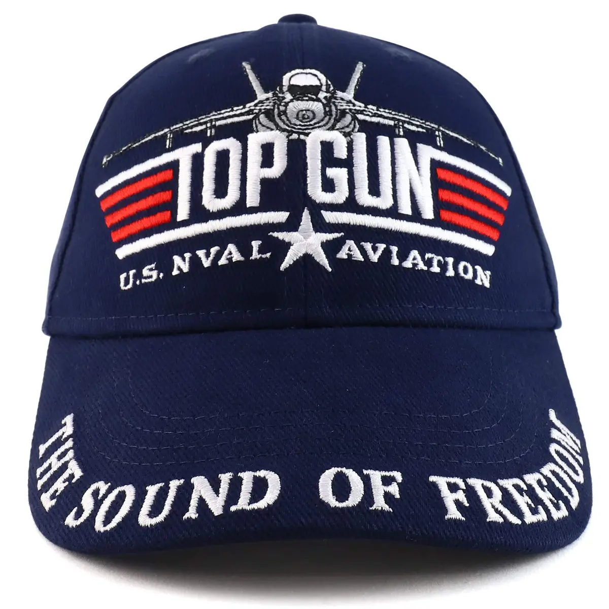Armycrew US Navy Top Gun Embroidered Baseball Cap - Navy - view 2