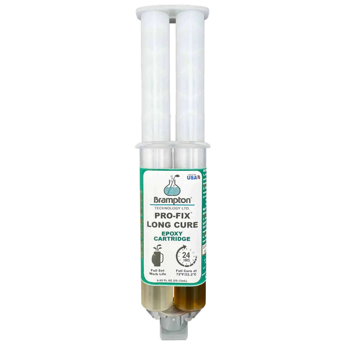 Brampton PRO-FIX Long Cure Golf Epoxy 25ml (0.85 Fl Oz) | Extra Strength for All Golf Shafts and Heads - main product image