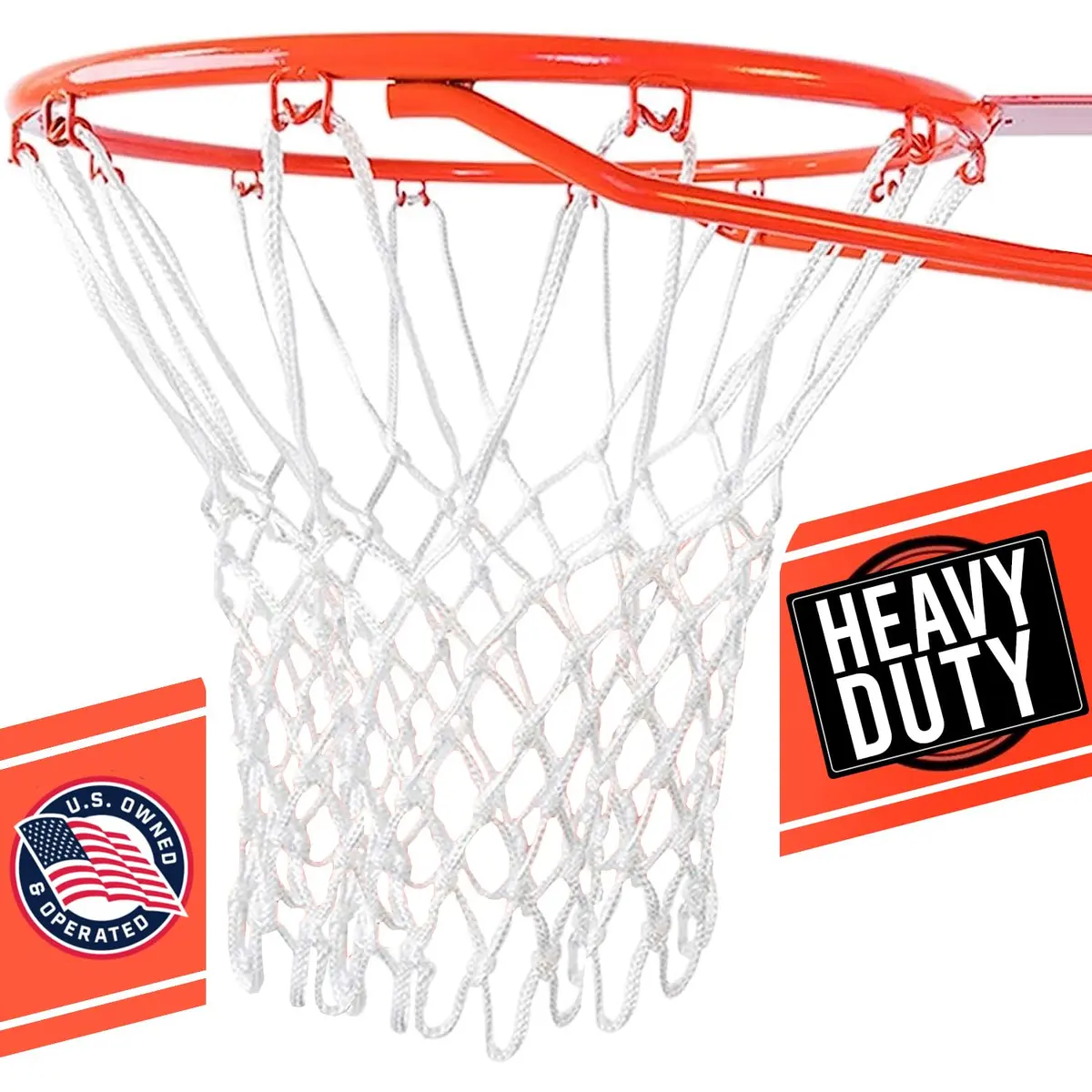Ultra Sporting Goods Heavy Duty Basketball Net - 12 Loop All Weather Hoop Net | Fits Standard 18-inch Rims - main product image